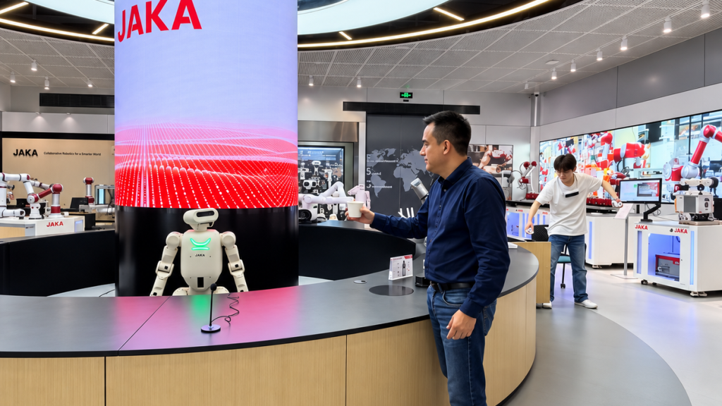 西班牙科技初创企业JLP TECH与中国JAKA Robotics达成战略合作，共同推动餐饮服务机器人创新应用